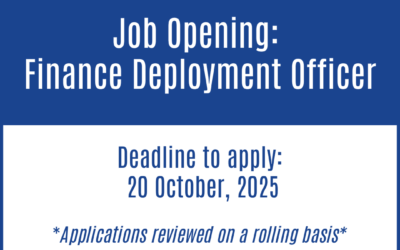 Job Opening: Finance Deployment Officer