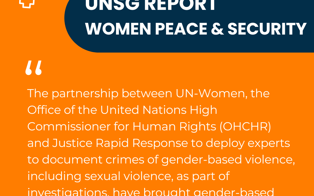 UNSG Report:JRR Mentioned as A Key Partner to Advance the WPS Agenda